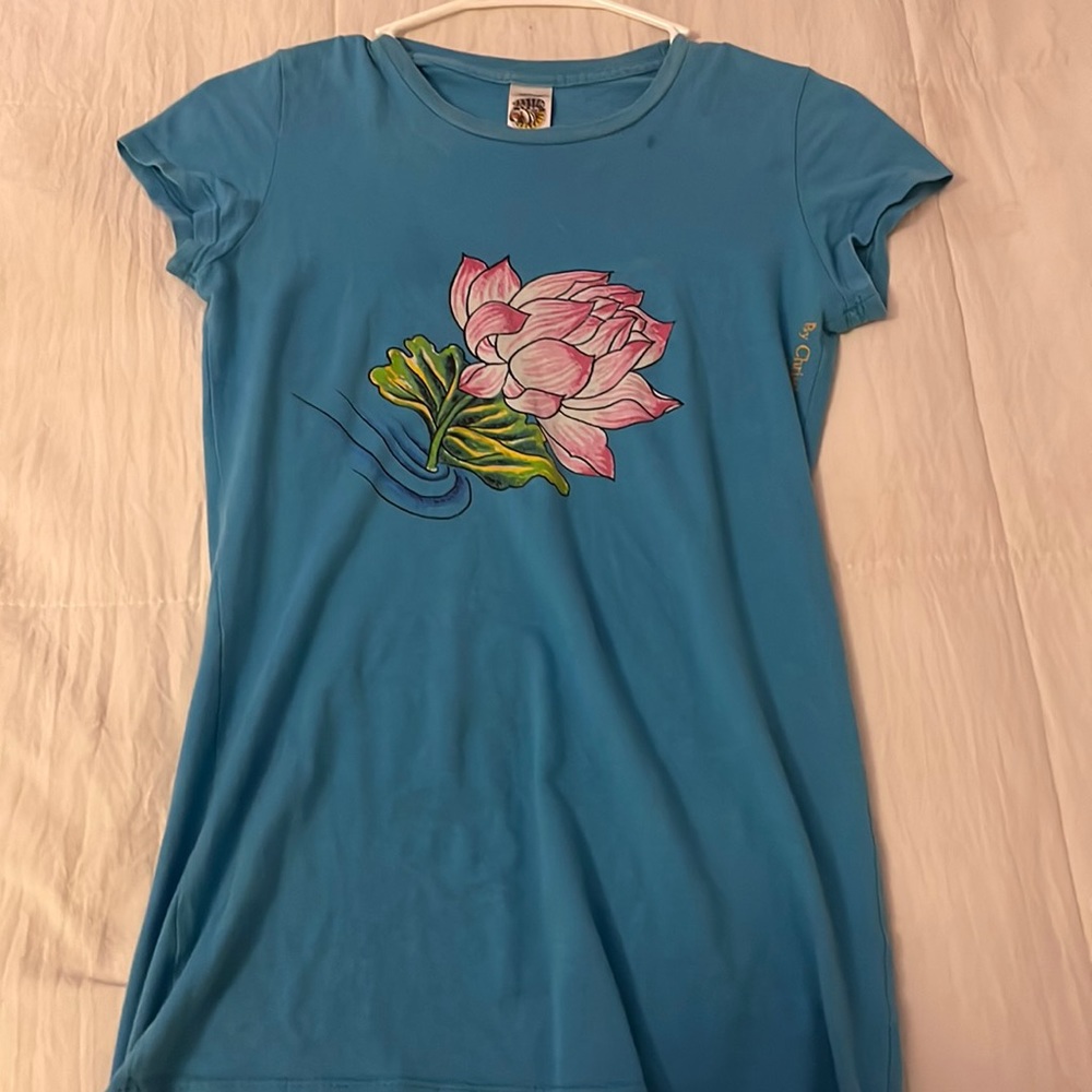 Vintage Blue Ed Hardy Short Sleeve Tee